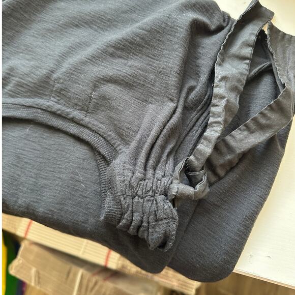 Nation Ltd Black Ruched Shoulder Tie Sleeveless Tank Top S - Picture 3 of 12